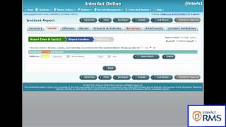 InterAct Online RMS - Incident Wizard