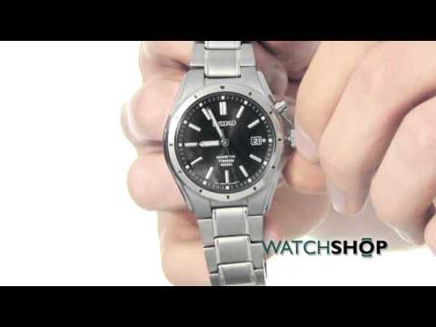 Seiko Men's Titanium Kinetic Watch (SKA493P1)