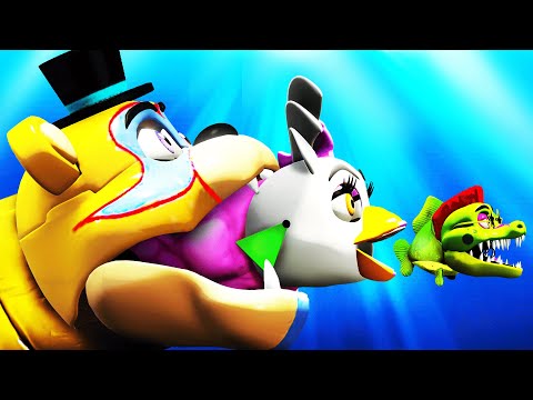 LEVEL 1,000,000 GLAMROCK FREDDY SHARK vs EVERY FISH