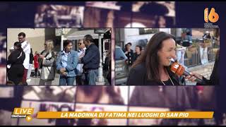 madonna di fatima a pietrelcina folla di fedeli per la messa