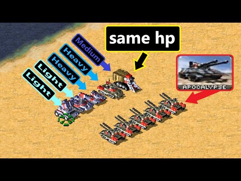 Apocalypse Weapon vs all Armor Types - Red Alert 2
