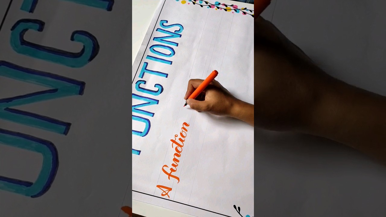 Mathematics chart paper for class 12th #chart #chartpaper #mathematics #maths #beautiful #easy #art