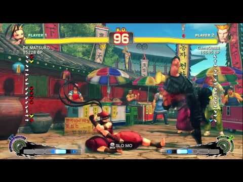 DX MATSUKO [Ibuki] vs GameOutttt [Guile] SSF4 Japanese Online Ranked Matches - TRUE-HD