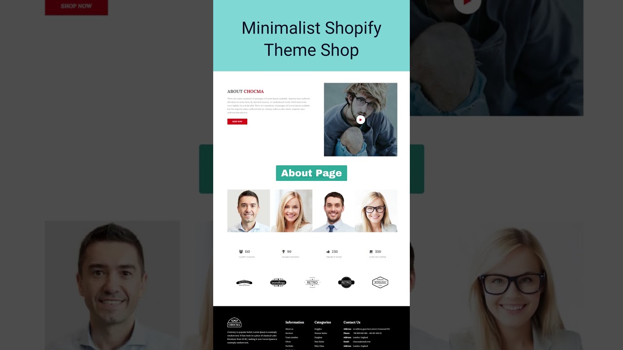 Minimalist shopify theme shop #shopifytheme #shortsvideo