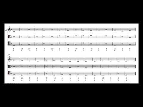 Three-part Counterpoint, First Species