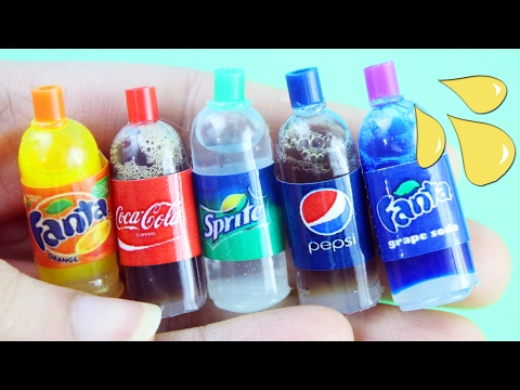 🍫How To Make A Miniature Soda / Cola Bottle - simplekidscrafts - simplekidscrafts