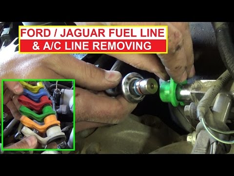 Ford fuel line disconnect tool  How to Disconnect Fuel and AC Line on Ford and Jaguar