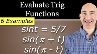 Mastering Trig Functions: sin(π+t), cos(-t) & More!