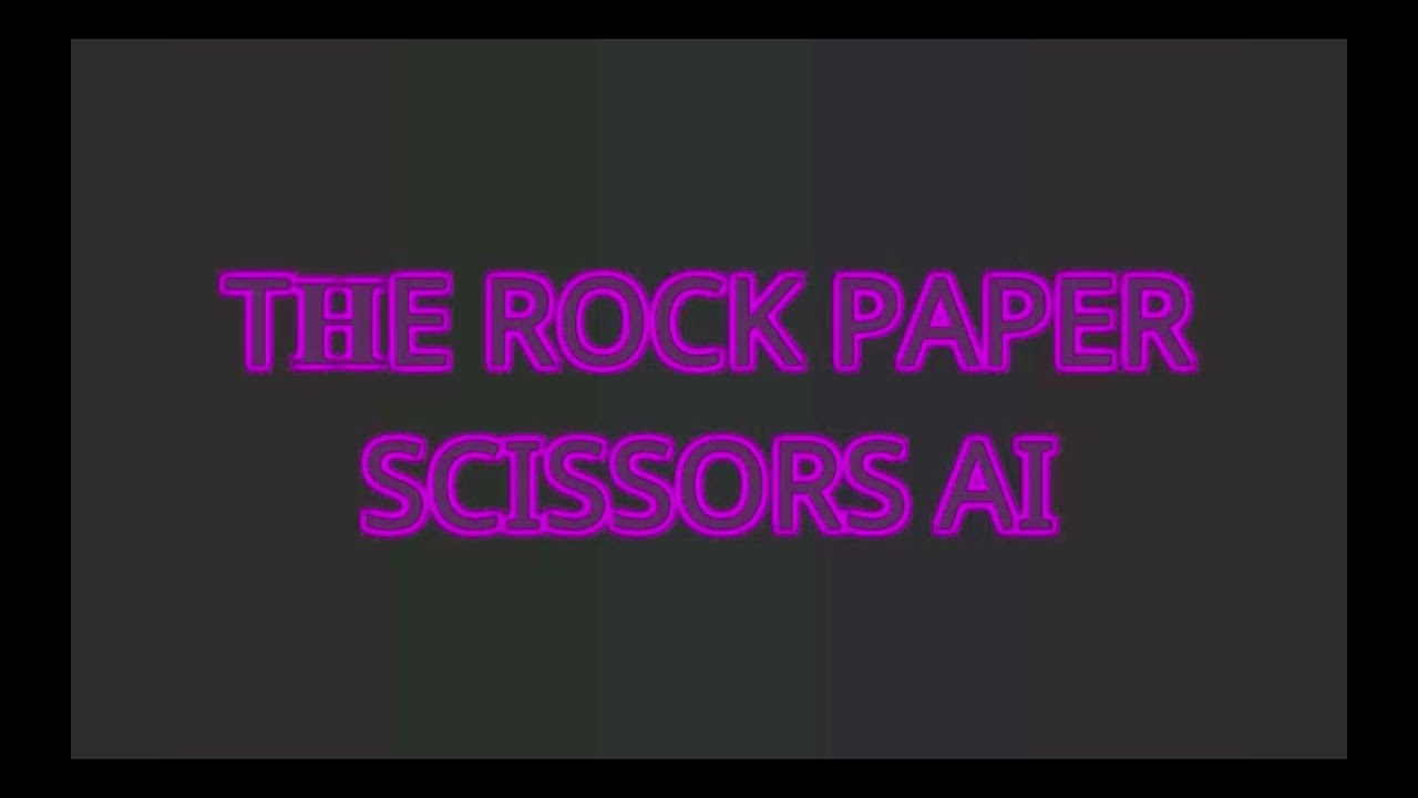 Presenting the Machine Learning powered Rock Paper Scissors AI Game | Ayush Pathak | Webcam Game