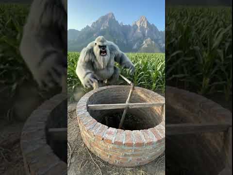 ييتي ينقذ قرداً (ai)