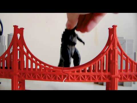 Bandai Godzilla 2014 Deluxe Destruction City Set Toy Review