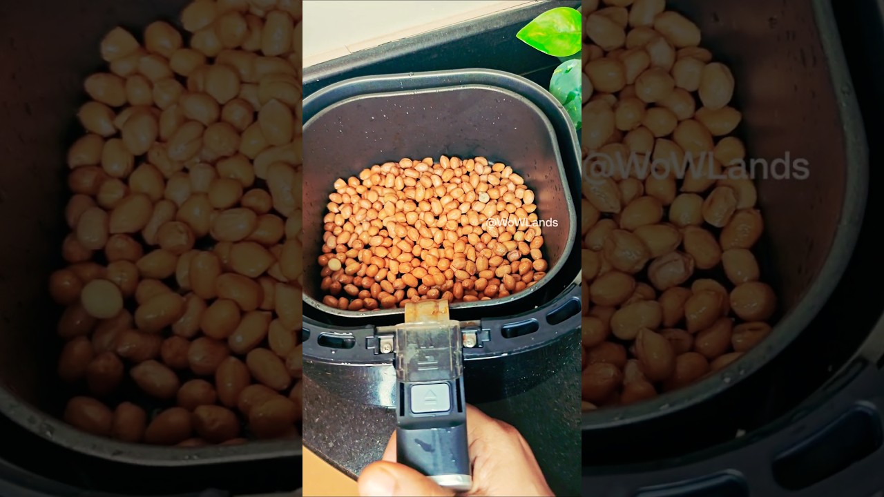 Perfectly Roasted Peanuts in Air Fryer – Easy & Crunchy! #airfryerrecipes #shorts #airfryer