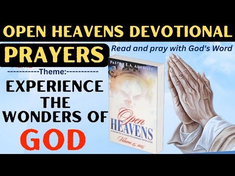 WONDERFUL I | Pray the Open Heavens Devotional | Monday 25-08-2025 | Pastor E. A. Adeboye