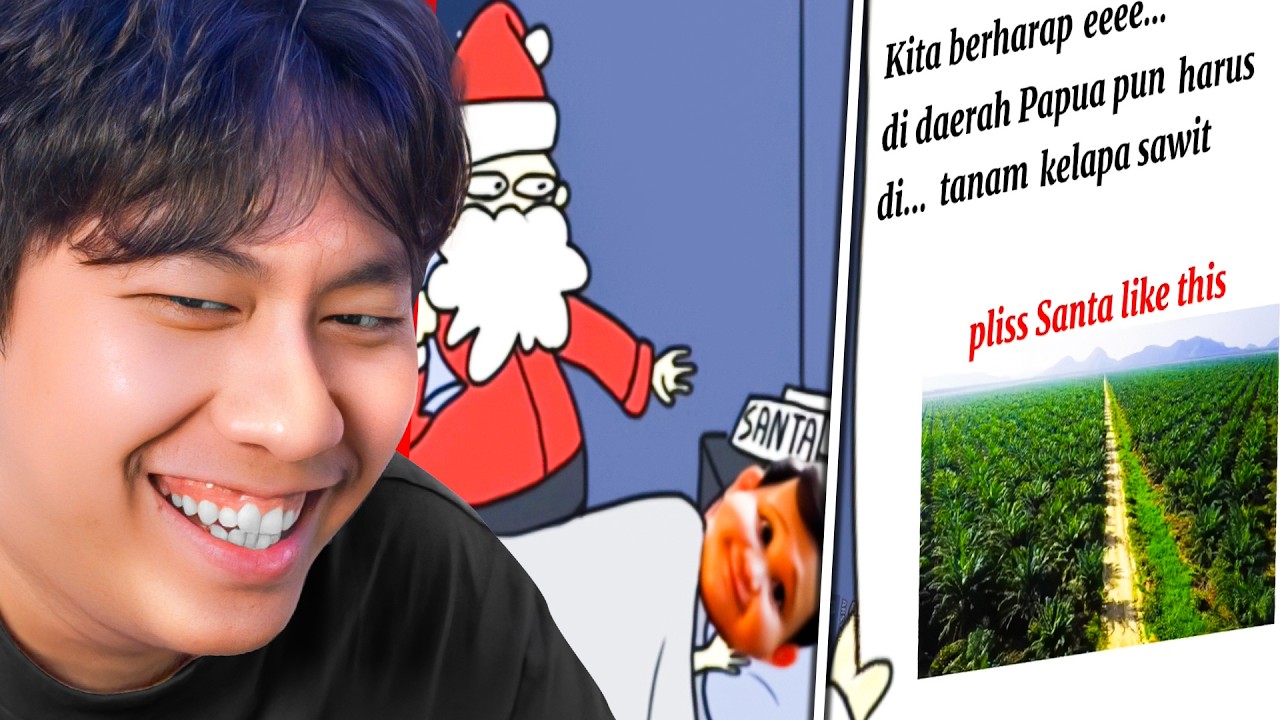 tolong santa jangan kabulkan itu.. 🥀 - REACT MEME KOCAK