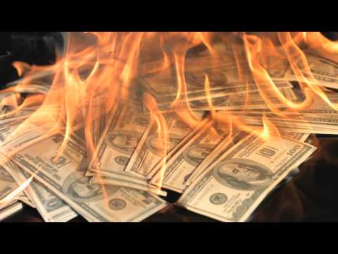 Free Slow Motion Footage: Burning Money