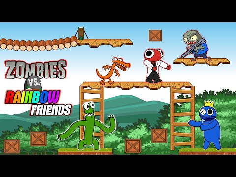 Rainbow Friends Vs Zombies: Rainbow Friends in Plants vs Zombies - Who Will Win?