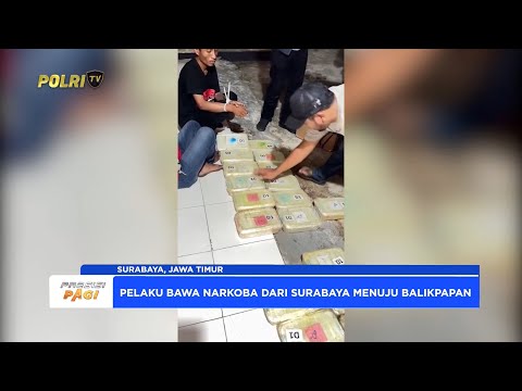 POLDA JATIM AMANKAN KURIR NARKOBA JARINGAN INTERNASIONAL