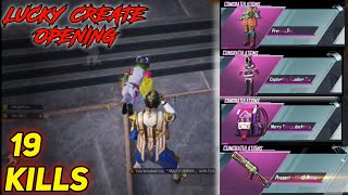 New Premium create opening/ Lucky Create opening / Solo 19 Kills / How to get best create opening?