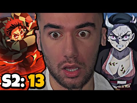GOD MODE NEZUKO.. DEMON SLAYER - SEASON 2: Episode 13 (REACTION)