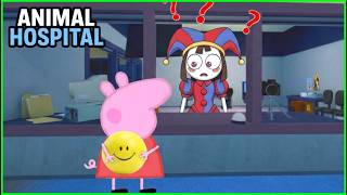 🏥Animal Hospital and Pomni🤡 Peppa |Tom Cat| Verity  #digitalcircus #minecraft