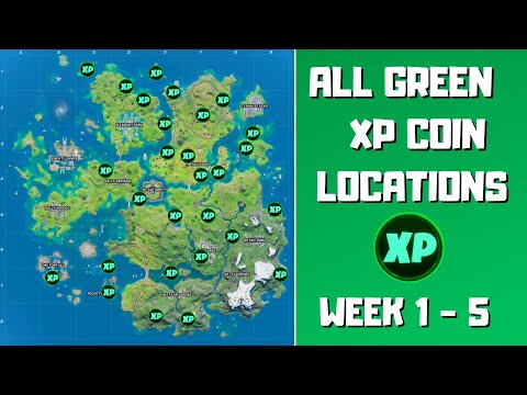 All 28 Green XP Coins Locations in Fortnite Chapter 2 Season 3 (week 1-5)! - Fortnite XP Coins