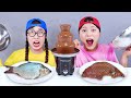 Chocolate Food VS Real Food Challenge DONA