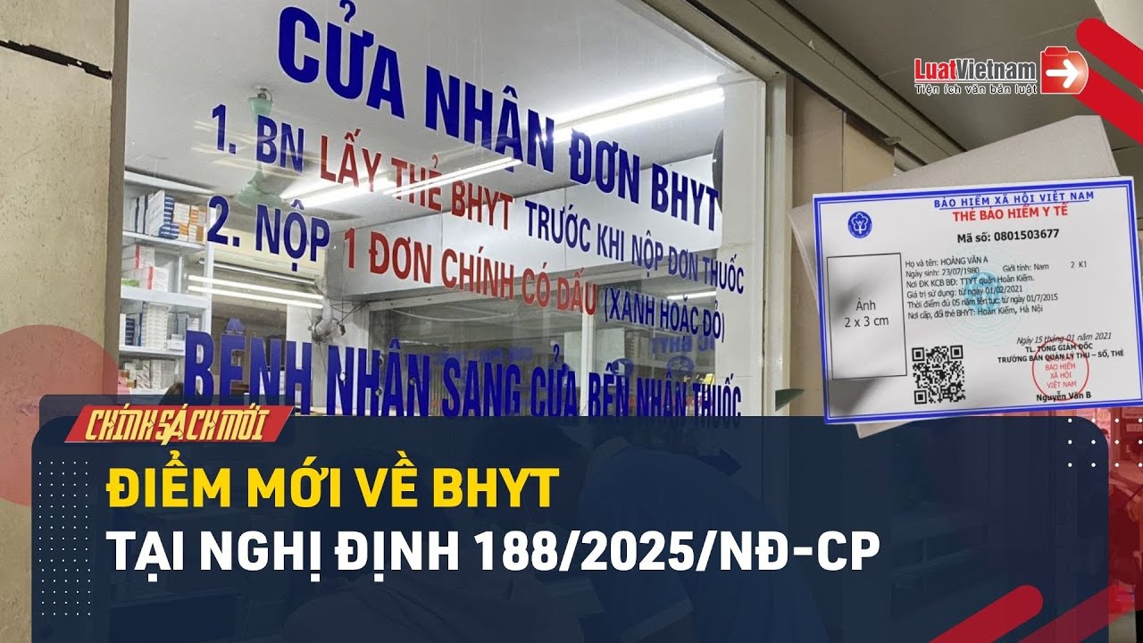 Chính sách mới về BHYT tại Nghị định 188, áp dụng từ 01/7/2025