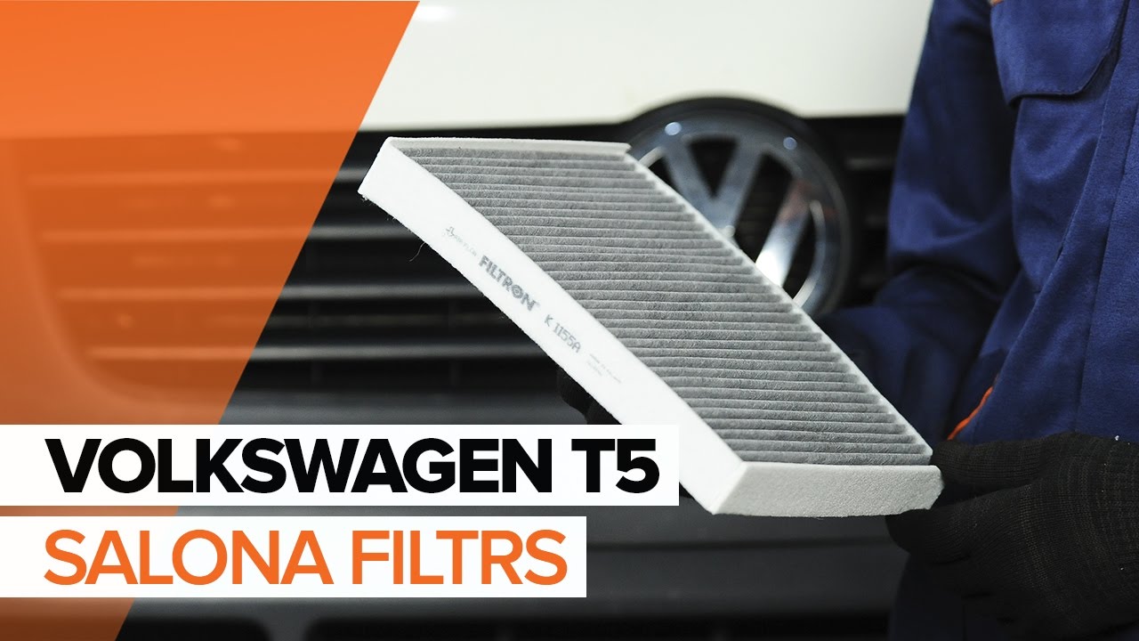 Kā nomainīt: salona gaisa filtru VW Multivan T5 - nomaiņas ceļvedis