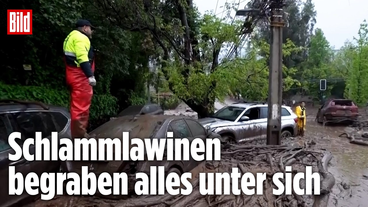 Chile versinkt im Chaos: Jahrhundert-Regen überschwemmt die Straßen