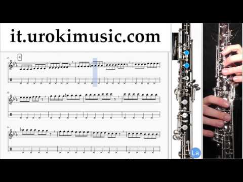 Lezioni di Oboe Pharrell Williams - Happy Parte#1 Melodia Tutorial Spartito Imparare Insegnante