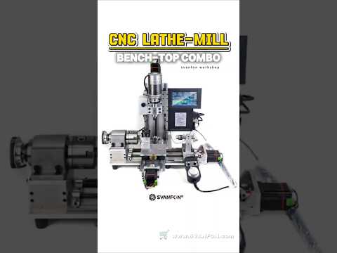 SVANFON Bench-Top CNC Lathe-Mill Combo Compact 3-in-1 CNC Tool