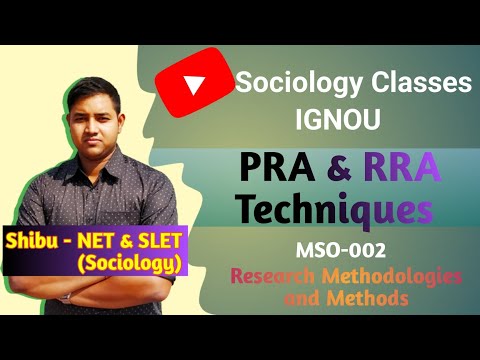 PRA and RRA Techniques | Comparison between PRA and RRA | IGNOU MSO 002