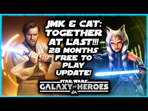 28 Month Update!  Free to Play!  Jedi Master Kenobi and Commander Ahsoka Tano Both Relic!!!  SWGOH