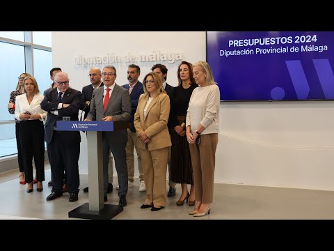 Presentación de los presupuestos de la Diputación de Málaga para 2024