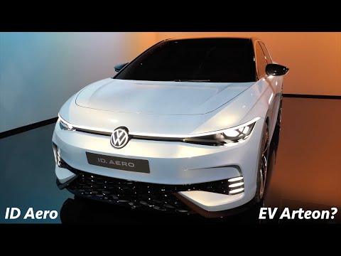 VW ID Aero Concept 2023 - FIRST look at all Electric Arteon or Passat? (ID6 or ID7)
