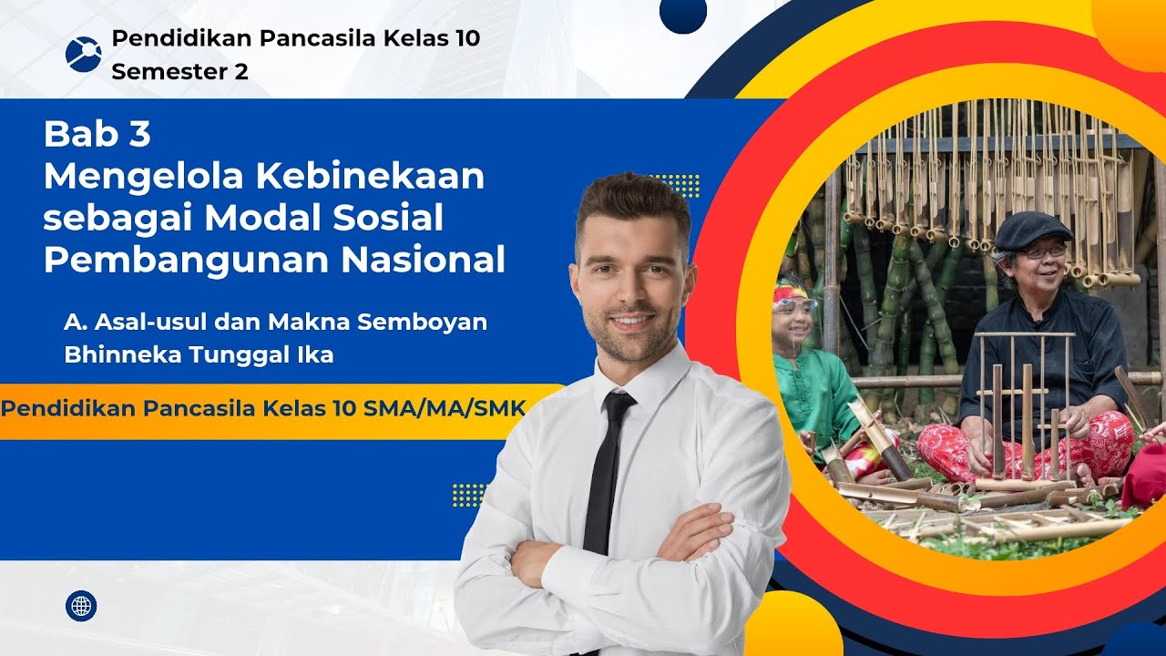 Materi Pendidikan Pancasila Kelas 10 Semester 2 A. Asal Usul dan Makna Semboyan Bhinneka Tunggal Ika