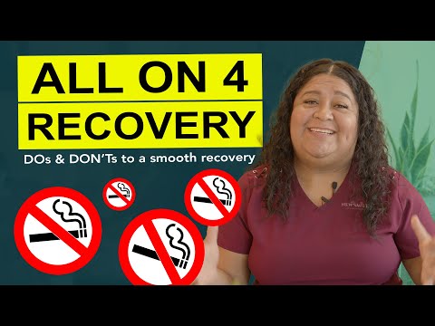 Recovery from your All on 4 Dental Implant Procedure | Post Operative Instructions