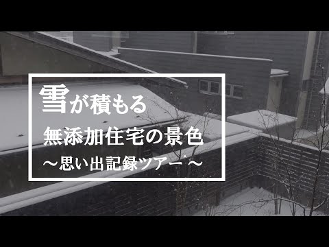 【思い出記録】雪が積もる景色が見える無添加住宅の暮らし／オノブンの家／雪景色