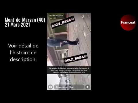 Mont-de-Marsan : Un policier armé menace de mort un homme, devant plusieurs habitants.