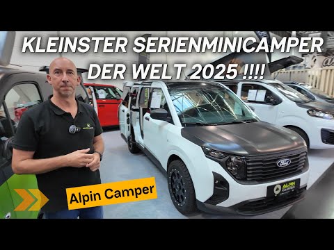 Kleinster Camper der Welt Alpin Camper Ford Transit Courier mit nur 4,30 Meter Länge