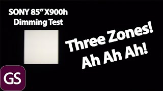 SONY X900h 85 Inch Dimming And Blooming Test