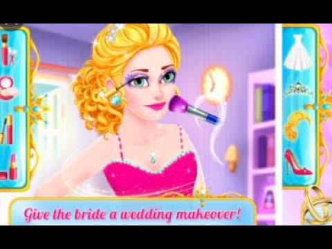Wedding Makeup Salon Full Bridal Makeover Dressup - Android gameplay Movie apps Video Game Teenagers - YouTube