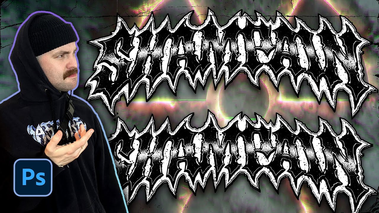 How To Design HARDCORE Punk Logos! - Adobe Photoshop