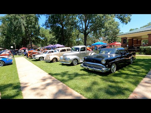Car Show in Hughes Springs Texas (7-3-21)  This is the Sparks in the Park Car Show.