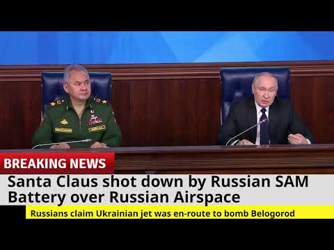 Santa Claus Shot Down Over Ukraine by Russian SAM