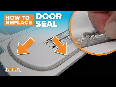 How to replace Door Seal part # W10906683 on your Whirlpool Maytag Amana Dryer
