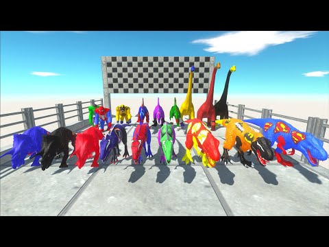 Overcoming the Wall in Superhero Dinosaur Team Speed ​​Race Hunting Found Jurassic world evolution 2