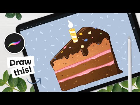 How To Draw A Cake (Animated Flame) • Procreate Tutorial