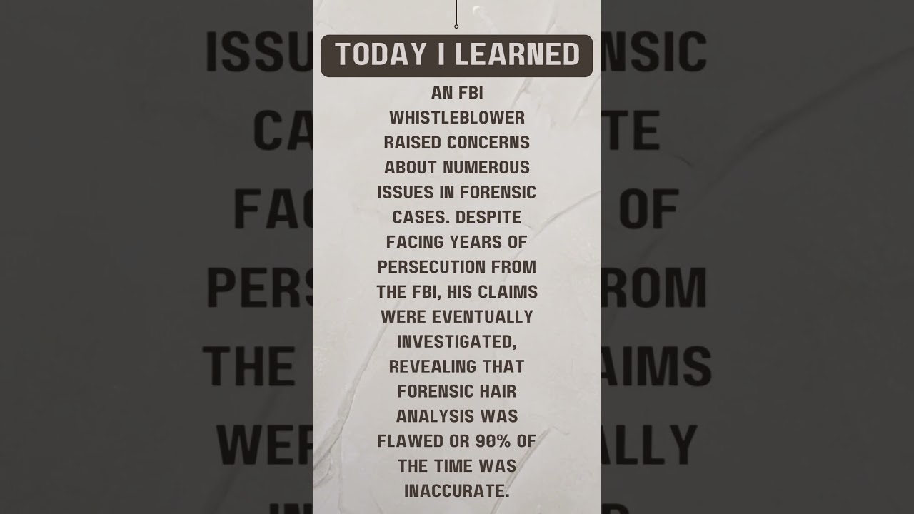 FBI Whistleblower Exposes Flawed Forensic Analysis! 🔍💼 | Unveiling Inaccuracy