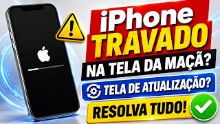 iPhone TRAVADO na TELA da MAÇÃ? Como Corrgir o iPhone Travado na Tela de Atualização? RESOLVA TUDO!